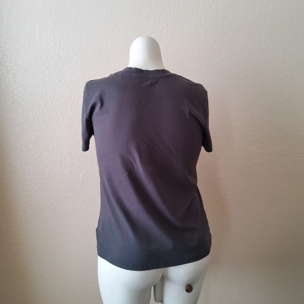 James Perse Crew Neck Tee Top Size L Grey New - Picture 4 of 9